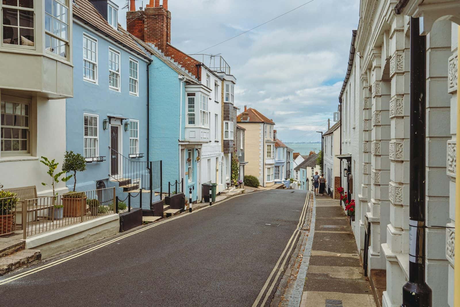 A painted terrace in Old Portsmouth